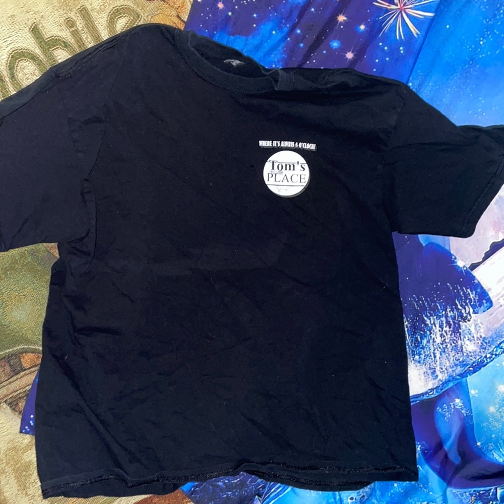 Tom’s Place Biker Bar T-shirt Cartersville,GA It’s Always 5 O’Clock Size XL